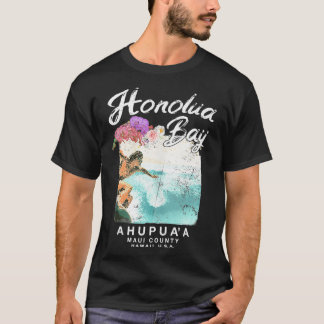 ハワイホノルアベイマウイヴィンテージハワイアンサーフィン Tシャツ