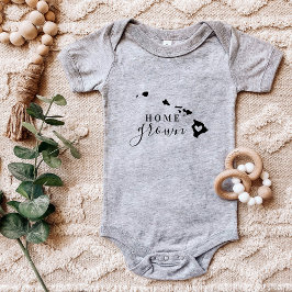 ハワイホームグロウン州ティー ベビーボディスーツ