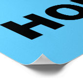 ハワイホーム遠くに州ポスターサイン ポスター (角)