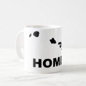 ハワイホーム遠くにfrom州マグまたはタンブラー コーヒーマグカップ (正面左)