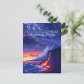 ハワイボルカノスナショナルパークビッグアイランドレトロ ポストカード (スタンド正面)