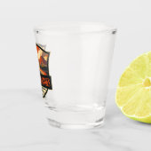 ハワイボルカノナショナルパークイラストレーショントラベル ショットグラス (右)