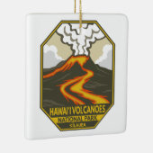 ハワイボルカノナショナルパークキラウアレトロ セラミックオーナメント (右)