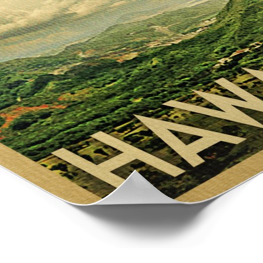 ハワイポスターヴィンテージトラベルプリント ポスター (角)