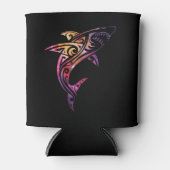 ハワイマノトライバルシャーク恋人 缶クーラー (正面)