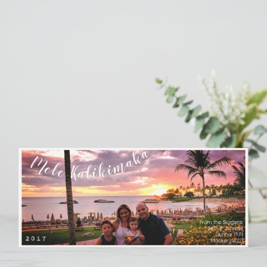 ハワイメリークリスマスメレカリキマカ シーズンカード (スタンド正面)