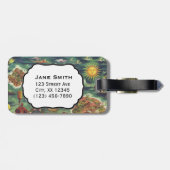 ハワイヨセフFeherの油性ペイントの1950年のドールの地図 ラゲッジタグ (裏面横)