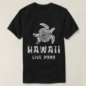 ハワイライブポーノシーカメビーチTシャツ Tシャツ (デザイン正面)