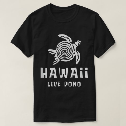 ハワイライブポーノシーカメビーチTシャツ Tシャツ (デザイン正面)