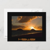 ハワイラニカサンライズ黒文字はがき ポストカード (正面/裏面)