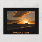 ハワイラニカサンライズ黒文字はがき ポストカード (正面)