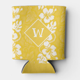 ハワイルアウ（ハワイ式宴会）パーティーハイビスカスフラワーズモノグラム 缶クーラー