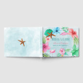 ハワイルアウ(ハワイ式宴会)フローラ熱帯リースビーチ結婚式 ゲストブック (全面)