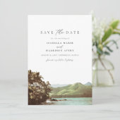 ハワイヴィンテージアイランドビーチパームセーブ・ザ・デイト 招待状 (スタンド正面)