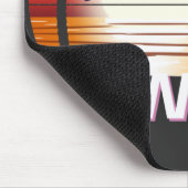 ハワイヴィンテージパームツリーズサマービーチ マウスパッド (コーナー)