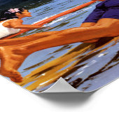 ハワイヴィンテージ旅行ポスター復元 ポスター (角)