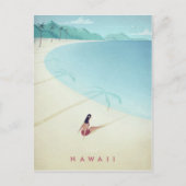 ハワイヴィンテージ旅行ポスター – アートポストカード ポストカード (正面)