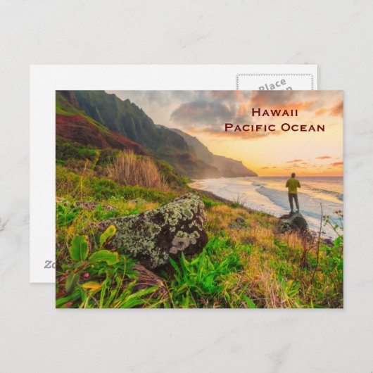 ハワイヴィンテージ観光旅行の追加 ポストカード (正面/裏面)
