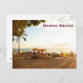 ハワイヴィンテージ観光旅行の追加 ポストカード (正面/裏面)