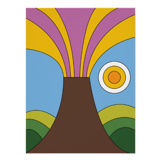 ハワイヴィンテージ1960年代のスタイル旅行ポスター ポスター (正面)