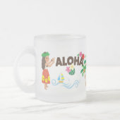 ハワイ休暇 フロストグラスマグカップ (左)