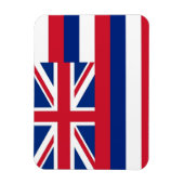 ハワイ国旗を掲げた愛国的なフレキシブル磁石 マグネット (縦)