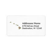 ハワイ地図住所 シール (正面)