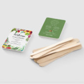 ハワイ夏の熱帯ビーチ結婚式計画 ハンドファン (組立なし)