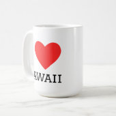 ハワイ大好き コーヒーマグカップ (正面左)
