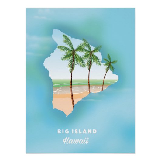 ハワイ大島 ポスター (正面)