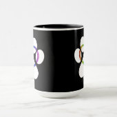 ハワイ子猫ラブレインボー マグカップ (中央)