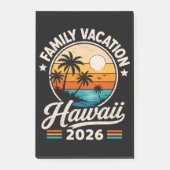 ハワイ家族旅行2026 ポストイット (正面)