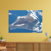 ハワイ島とその山 キャンバスプリント (インサイチュ (リビング))