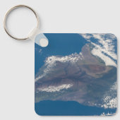 ハワイ島とその山 キーホルダー (正面)