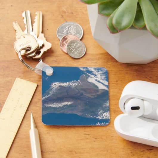 ハワイ島とその山 キーホルダー (デスク)