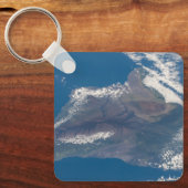 ハワイ島とその山 キーホルダー (正面)