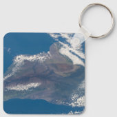 ハワイ島とその山 キーホルダー (裏面)