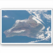 ハワイ島とその山 シール (正面)