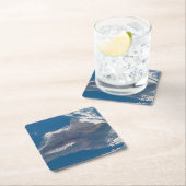 ハワイ島とその山 スクエアペーパーコースター (インサイチュ)