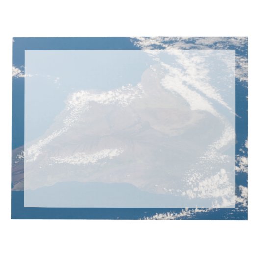 ハワイ島とその山 ノートパッド (正面)