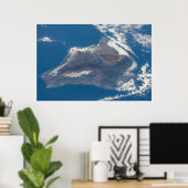 ハワイ島とその山 ポスター (ホームオフィス)