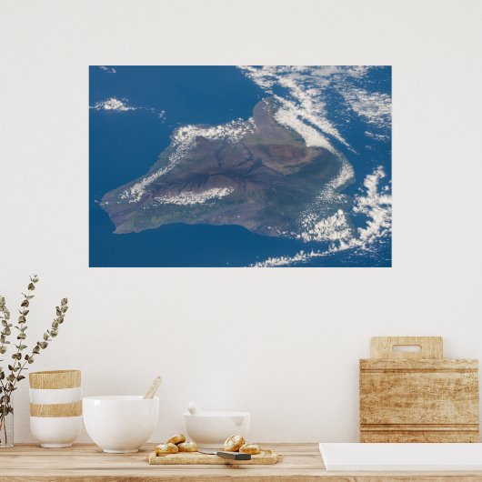 ハワイ島とその山 ポスター (キッチン)