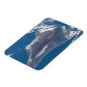 ハワイ島とその山 マグネット (左側)