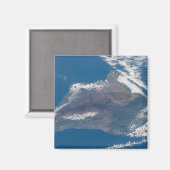 ハワイ島とその山 マグネット (正面/裏面)