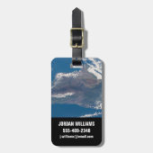 ハワイ島とその山 ラゲッジタグ (正面縦)