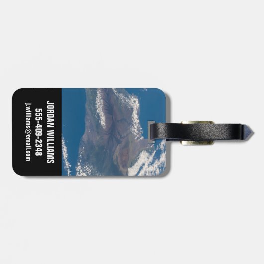 ハワイ島とその山 ラゲッジタグ (裏面横)