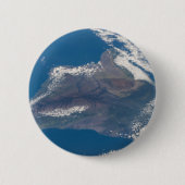 ハワイ島とその山 缶バッジ (正面)
