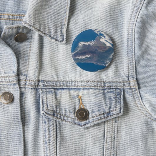 ハワイ島とその山 缶バッジ (インサイチュ)