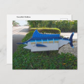 ハワイ島のメカジキのメールボックス ポストカード (正面/裏面)