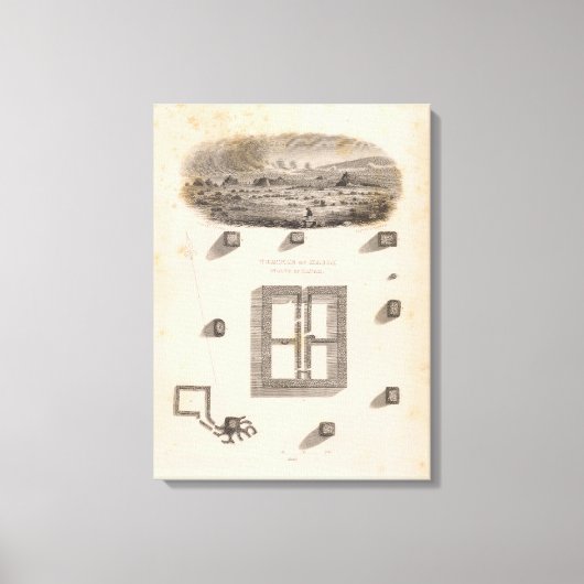 ハワイ島カイリの神殿 キャンバスプリント (正面)